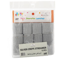 Win Plus Silver Crepe Paper Round EX306 12pcs