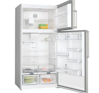 Bosch Series 6 Double Door Refrigerator, 687L, Brushed steel, KDN86HI30M