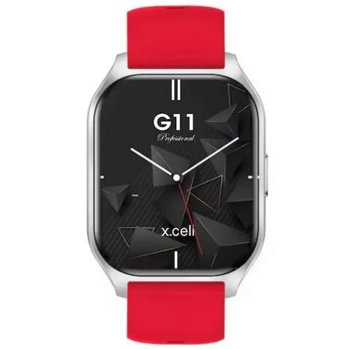 X.Cell G11 Pro Smartwatch, 2.01 inches HD Display, Red + Soul 17 Pro True Wireless Earbuds, Assorted