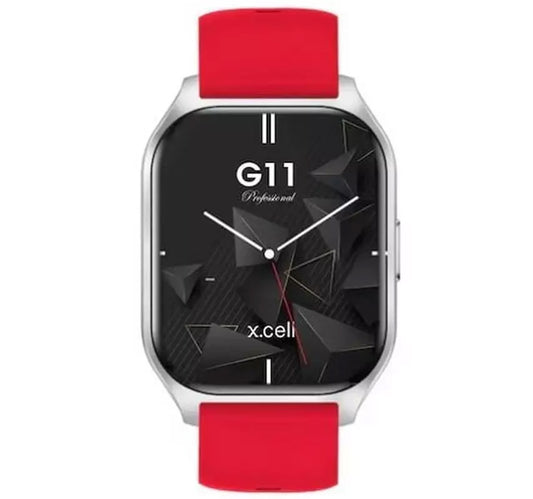 X.Cell G11 Pro Smartwatch, 2.01 inches HD Display, Red + Soul 17 Pro True Wireless Earbuds, Assorted