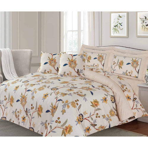 Barbarella Cotton Quilt Cover (160x240cm) Single 2pcs Set 144TC Makem