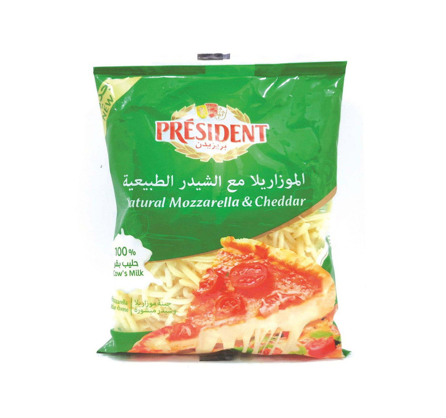 President Natural Mozzarella & Cheddar Cheese 200 g