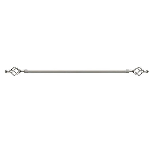 Maple Leaf Extension Curtain Rod 300cm Silver