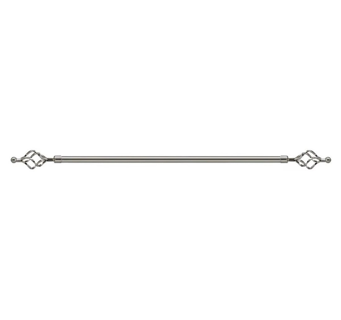 Maple Leaf Extension Curtain Rod 200cm Silver