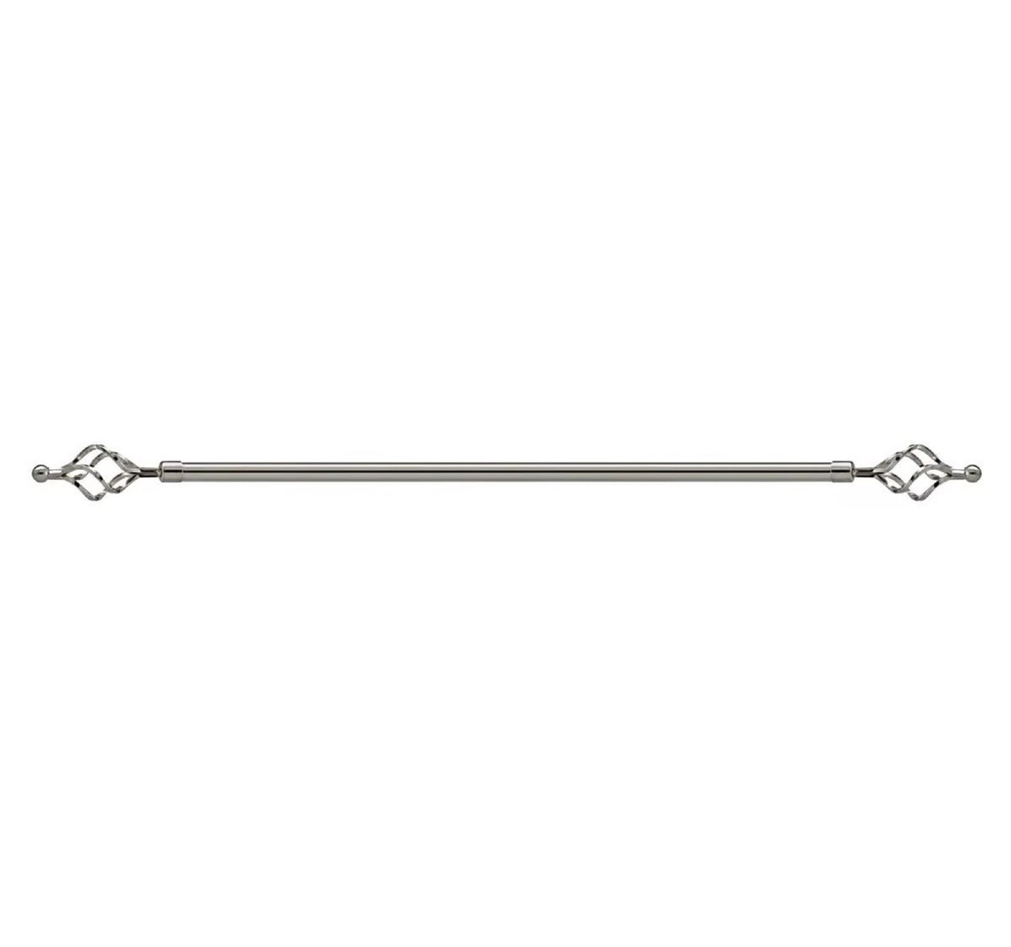 Maple Leaf Extension Curtain Rod 200cm Silver