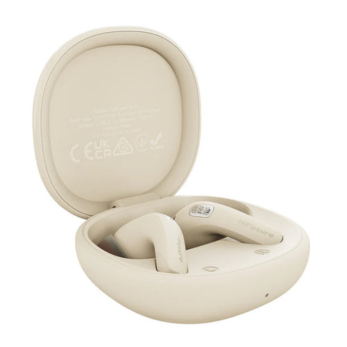 سماعات أذن HiFuture FlyBuds4 بتقنية ANC TWS، لون لاتيه