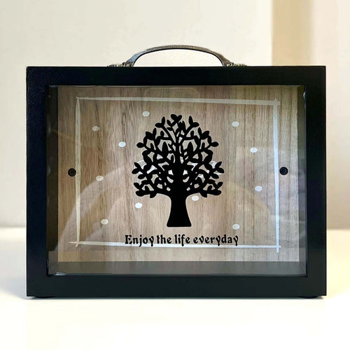 Maple Leaf Wooden Frame Art Tabletop Decor 22x7x20cm YX211-49B