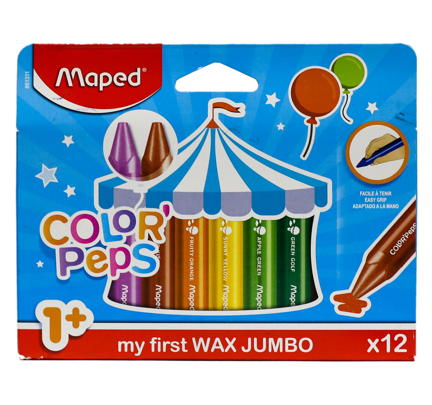 Maped Color'Peps Wax Crayon MD-861311 12Pcs