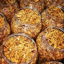 شرائح البصل المجففة المقلية