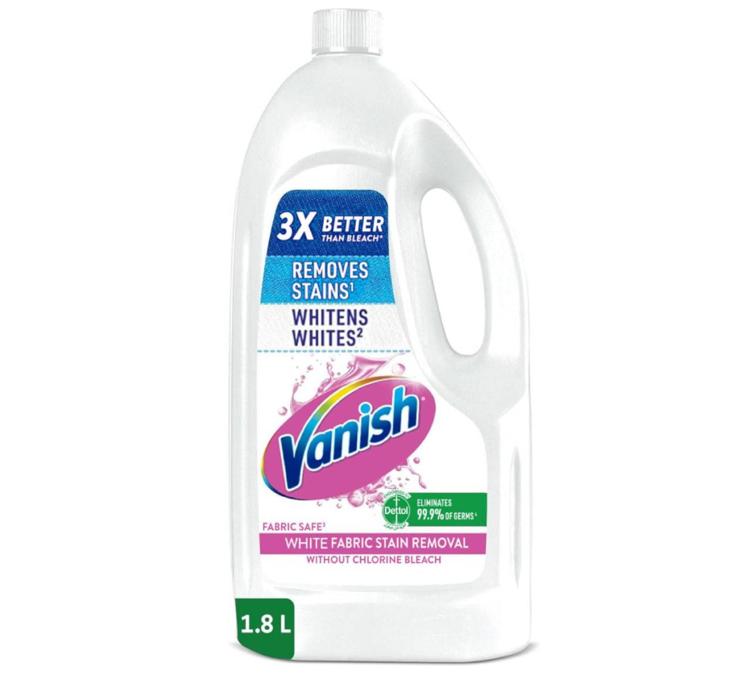 Vanish Liquid Stain Remover White Clothes 1.8 Litres