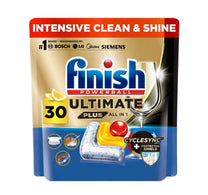 Finish Powerball Ultimate Plus All In 1 Dishwasher Detergent Lemon Scent 30 pcs