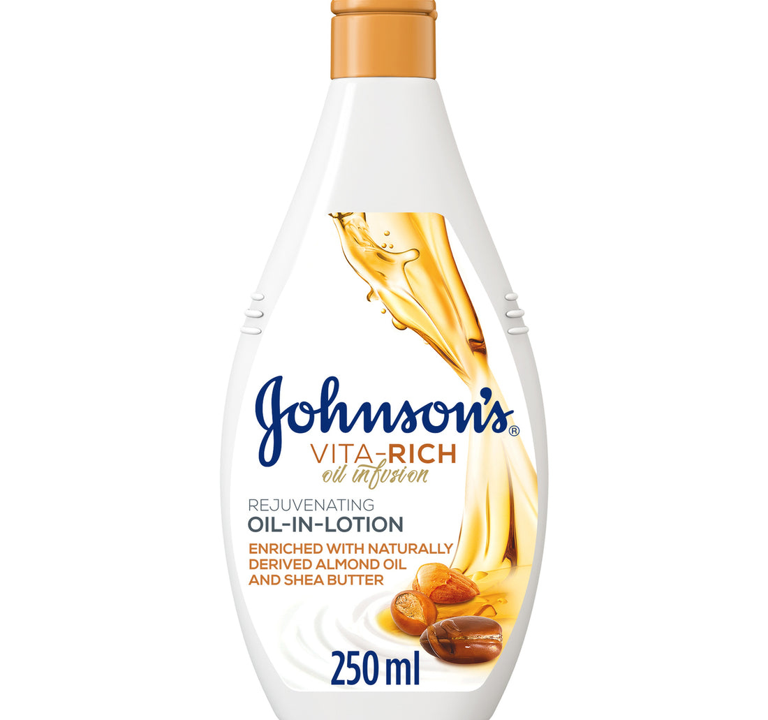 لوشن جونسون للجسم فيتا ريتش زيت في لوشن مجدد للبشرة 250 مل