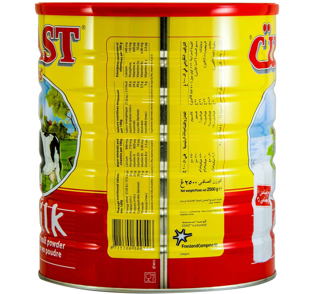 Coast Instant Full Cream Milk Powder 2.5 kg