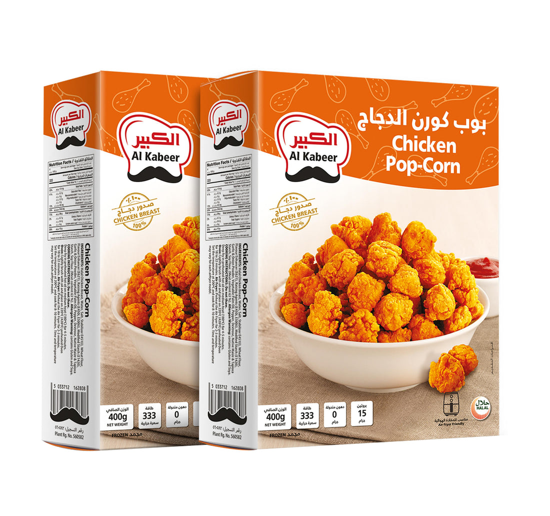 Al Kabeer Frozen Chicken Popcorn 2 x 400 g