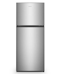 ثلاجة هايسنس ببابين، سعة 375 لترًا، بلمسة نهائية من الفولاذ المقاوم للصدأ، RT488N4ASU1