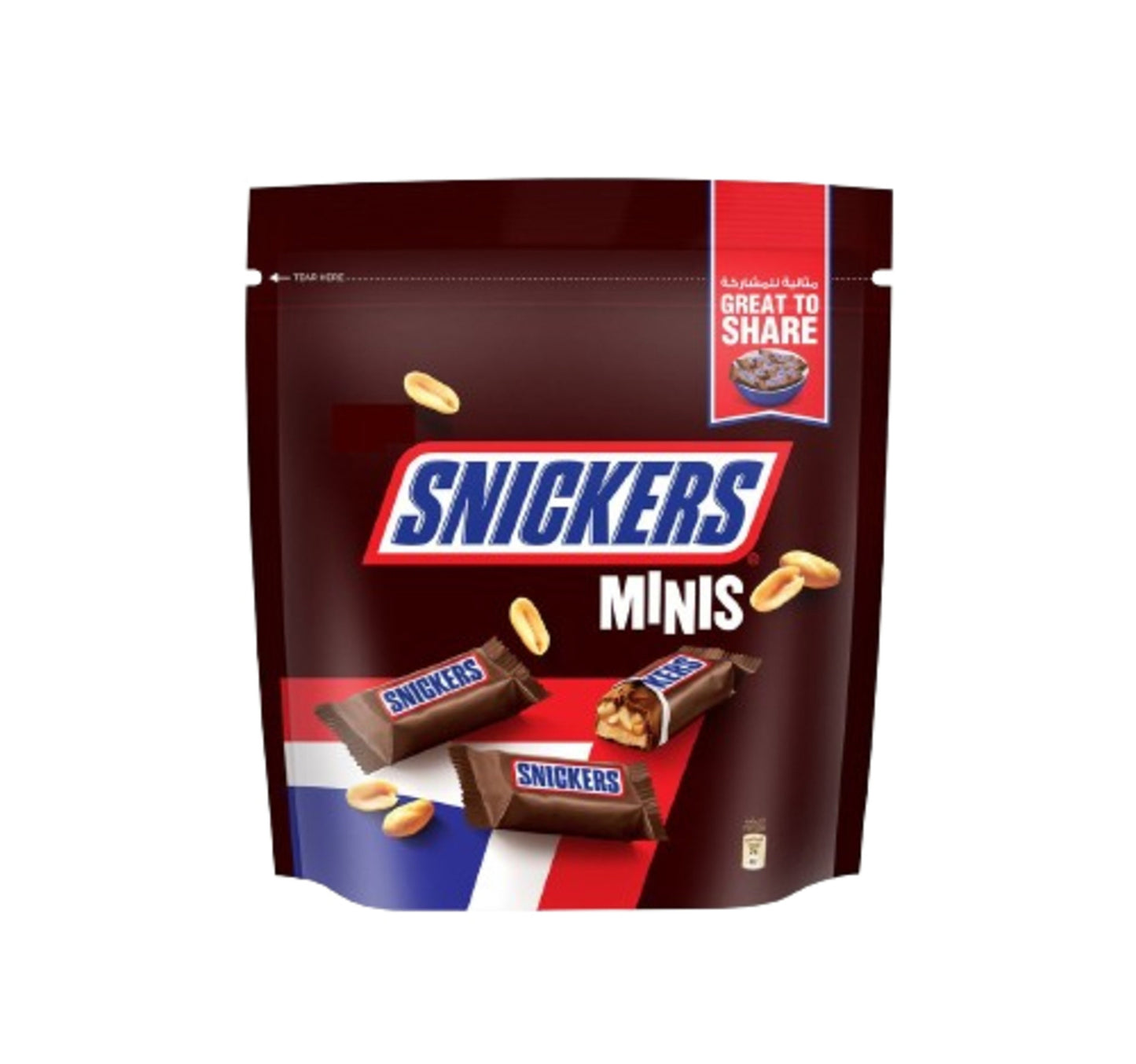 Snickers 10 Minis Chocolate Bar Value Pack 2 x 180 g