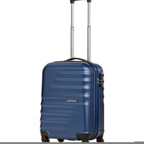 American Tourister Preston 4 Wheels Hard Trolley, 55 cm, Blue