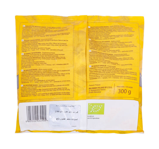 2be Bio Organic Frozen Mango 300 g
