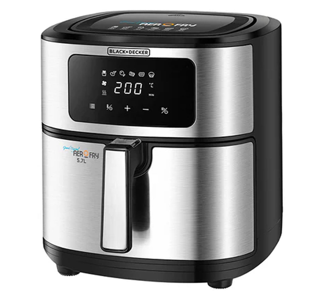 Black+Decker 6-in-1 Air Fryer, 5.7L, Stainless Steel, AF7257-B5