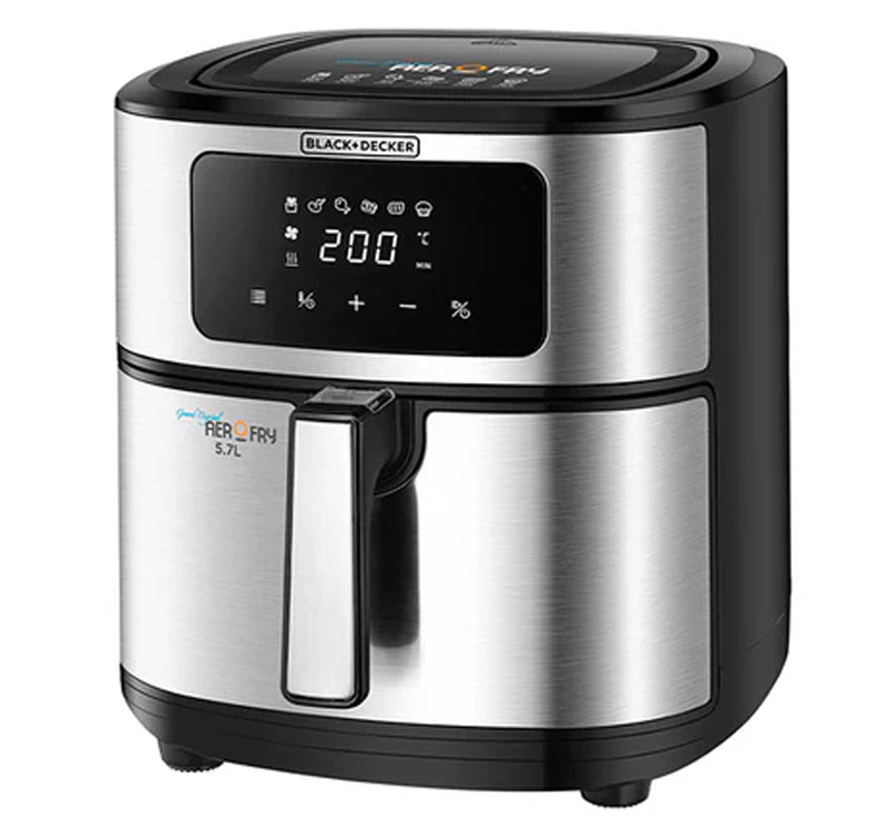 Black+Decker 6-in-1 Air Fryer, 5.7L, Stainless Steel, AF7257-B5