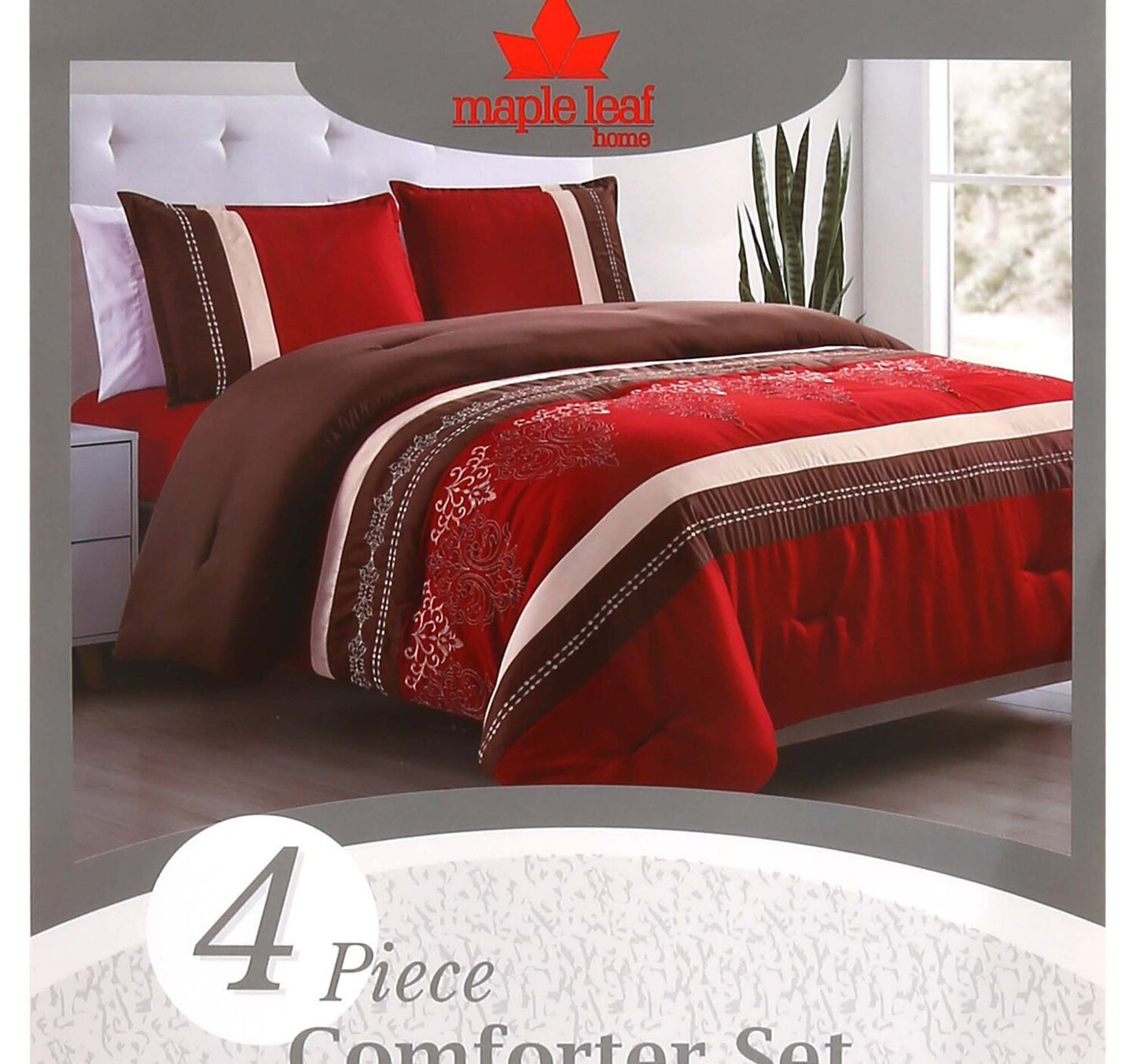 Maple Leaf ComforterSet-4s King 19