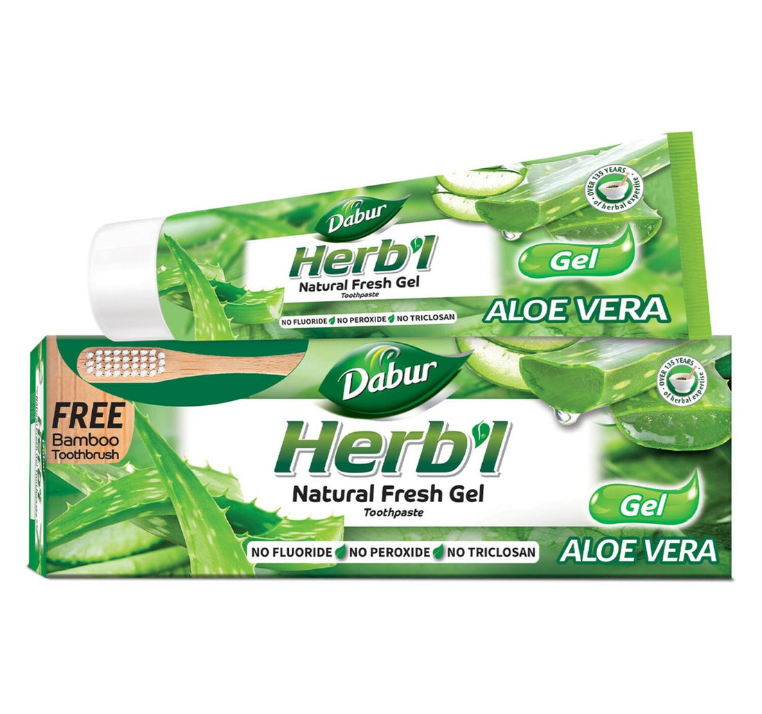 معجون أسنان دابور العشبي بخلاصة الصبار 150 جم + فرشاة أسنان