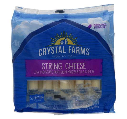Crystal Farms Dairy Co. Mozzarella String Cheese 567 g Sultan Center
