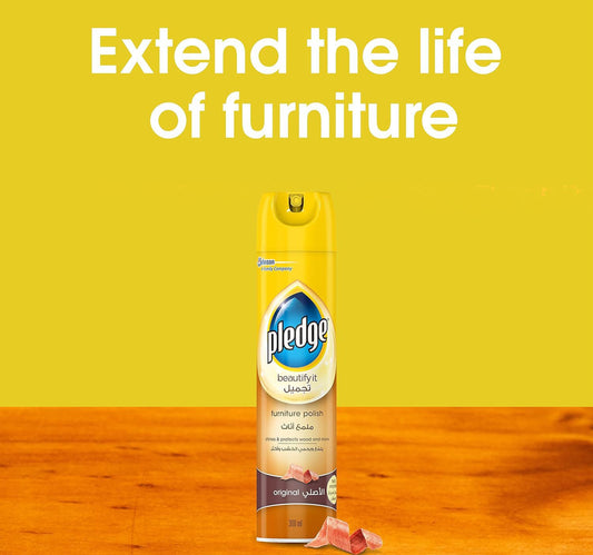 Pledge Furniture Polish Original 2 x 300 ml