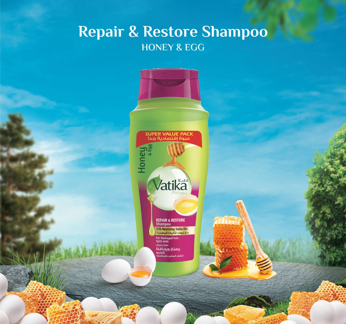 Vatika Naturals Repair & Restore Shampoo For Damage Hair Split-Ends 700 ml