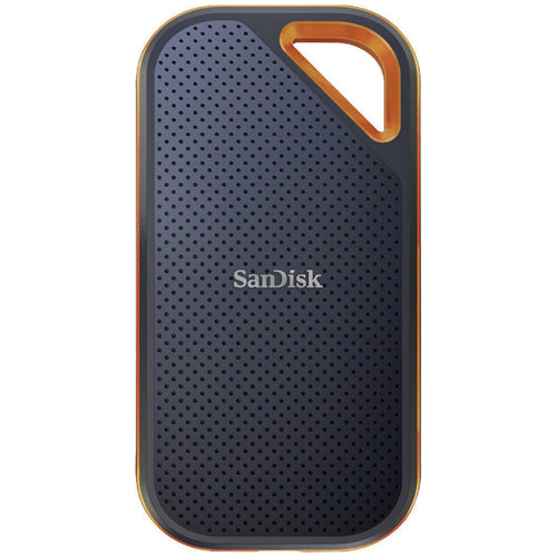 قرص صلب خارجي محمول SSD من SanDisk Extreme® Pro سعة 1 تيرابايت وقياس 2.5 بوصة ومنفذ USB 3.2 من الجيل الثاني (USB 3.1) باللون الأسود والبرتقالي SDSSDE81