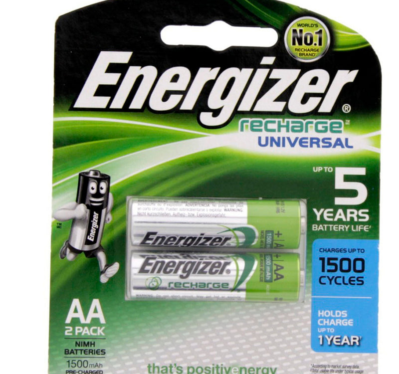 Energizer Rechargeable AA Battery NH15, Pack of 2 Pcs