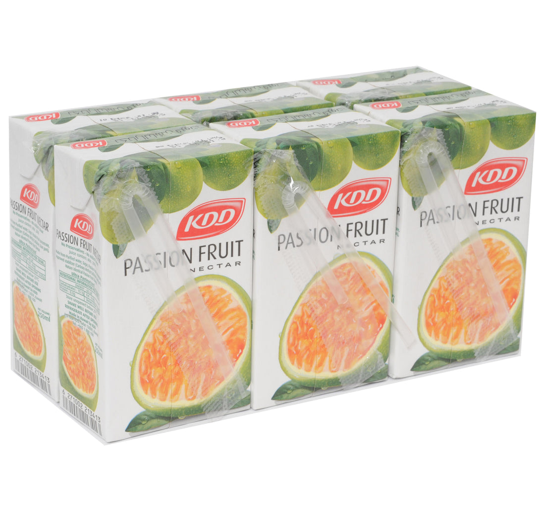 KDD Passion Fruit Nectar 250 ml x 6 Pieces
