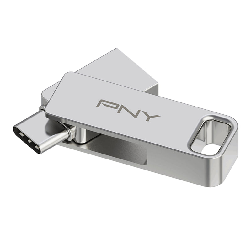 PNY Duo Link USB 3.2 Type-C Dual Flash Drive, 64 GB