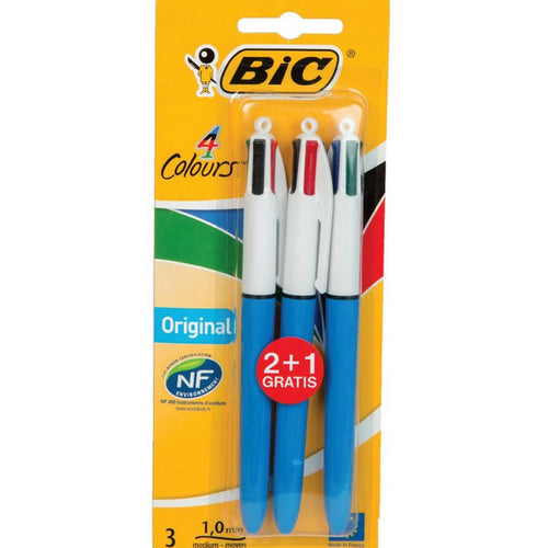 BIC Four Color Pen 3 Piece