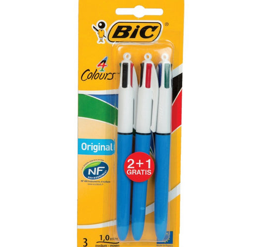 BIC Four Color Pen 3 Piece