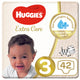 Huggies Extra Care Baby Diapers Size 3 4-9 kg Value Pack 42 pcs