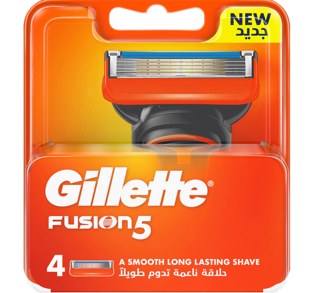 شفرات حلاقة جيليت فيوجن 5 للرجال - عبوة من 4 قطع