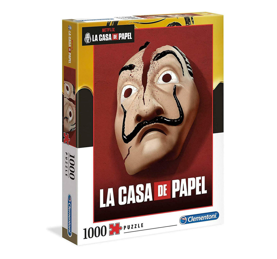 Clementoni Money Heist - La Casa De Papel Mask Puzzle 1000 Pcs 39533