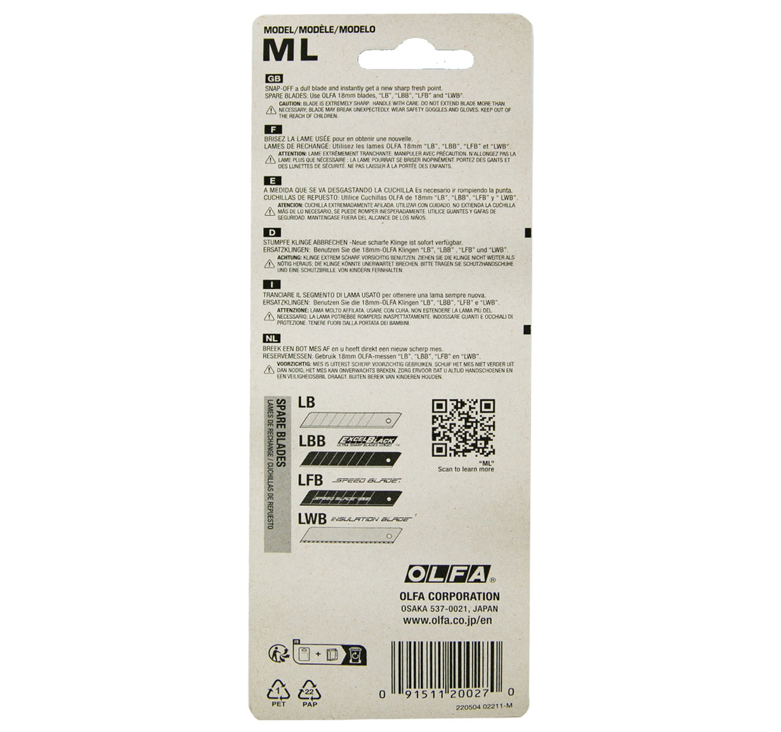 Olfa Heavy Duty Paper Cutter Knife, 18 mm