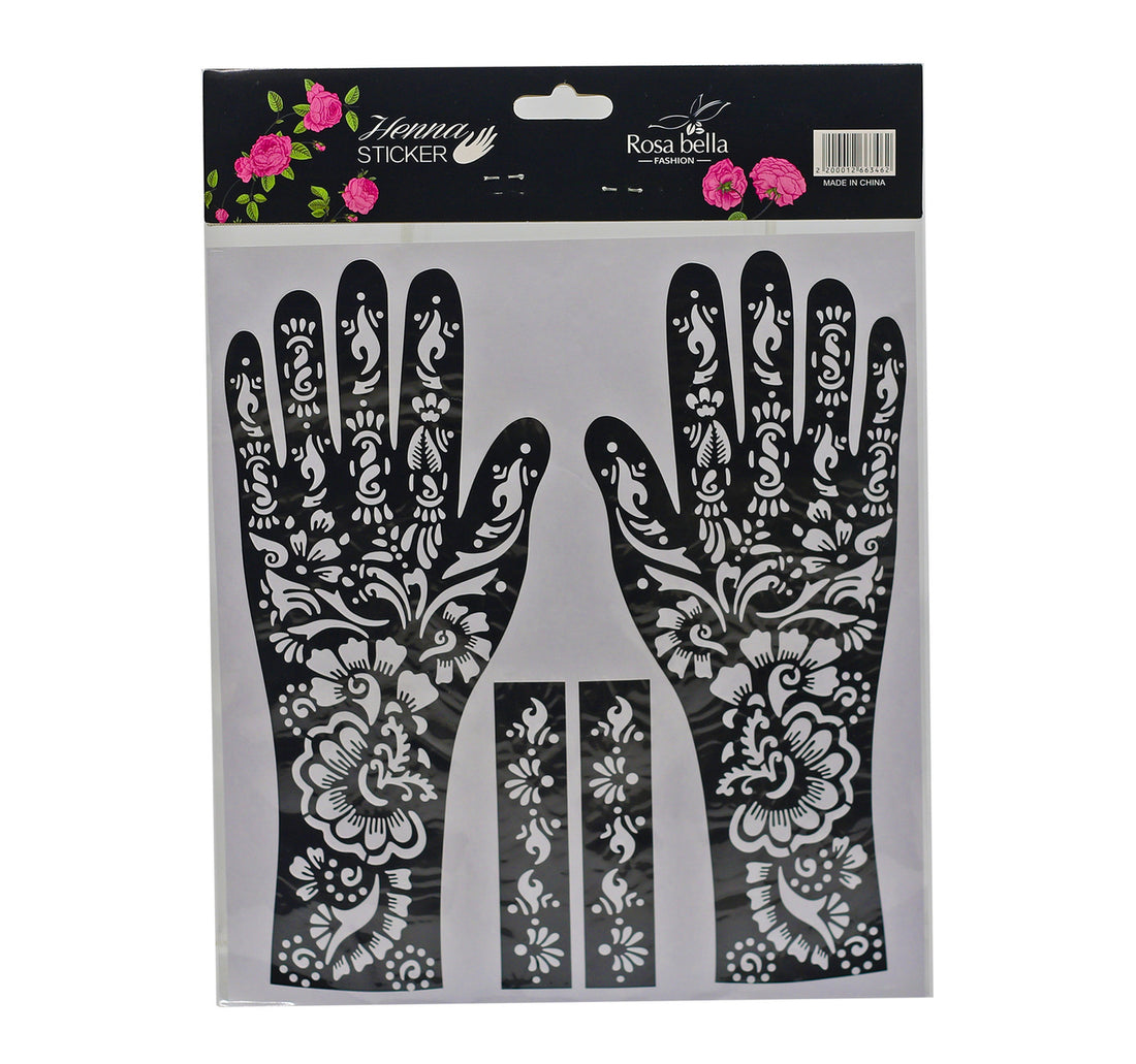 Rosa Bella Henna Sticker Small HN01