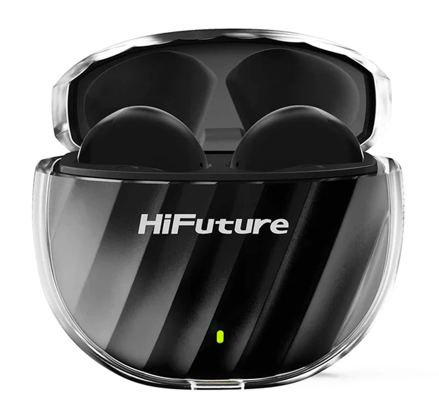 سماعات أذن لاسلكية حقيقية بتقنية HiFuture FlyBuds3 ENC، لون أسود