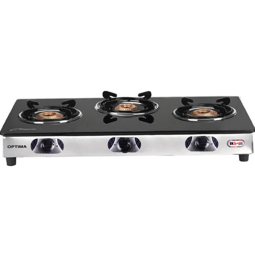 Optima Glass Top Gas Table GB40 3 Burner