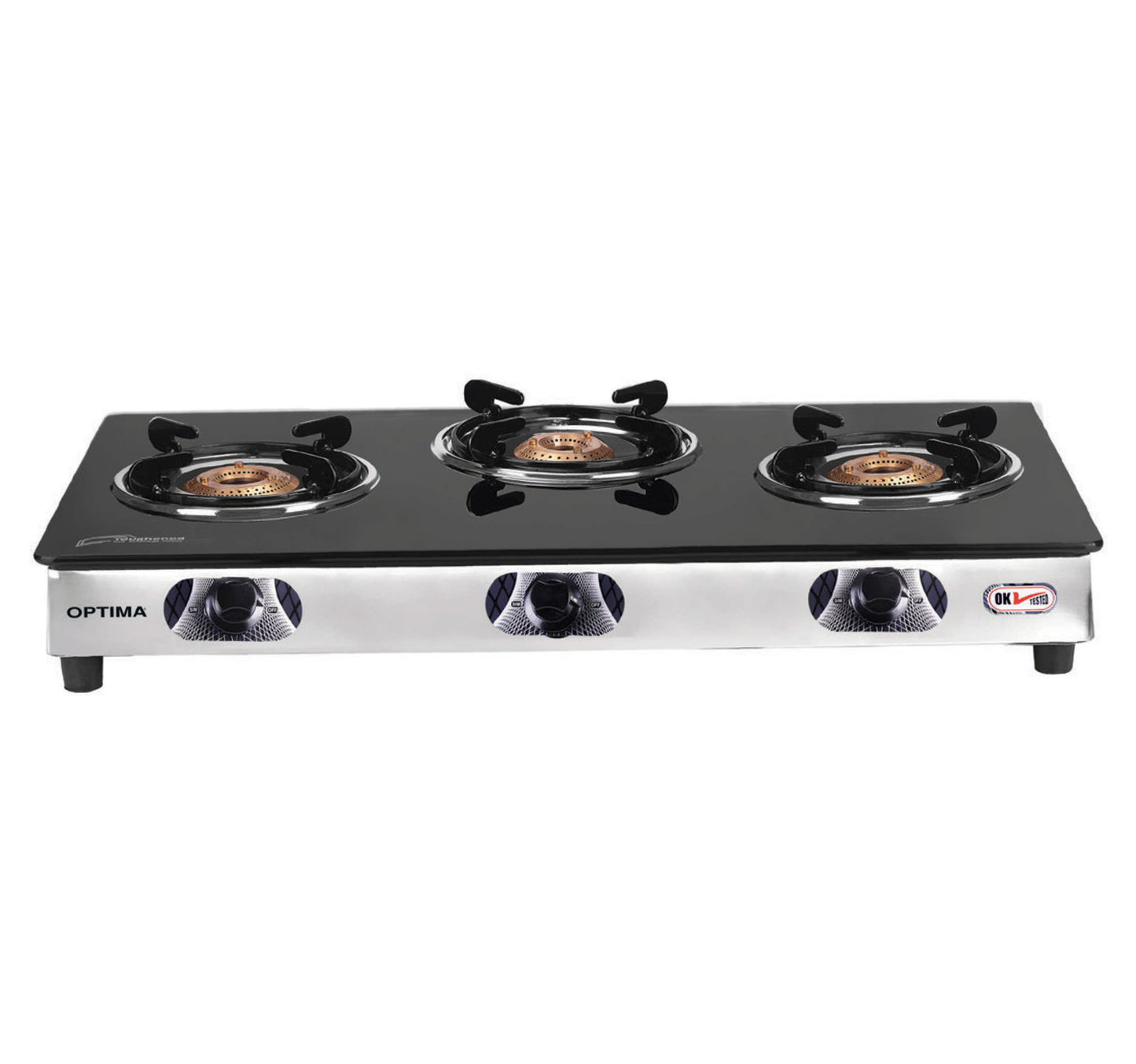 Optima Glass Top Gas Table GB40 3 Burner