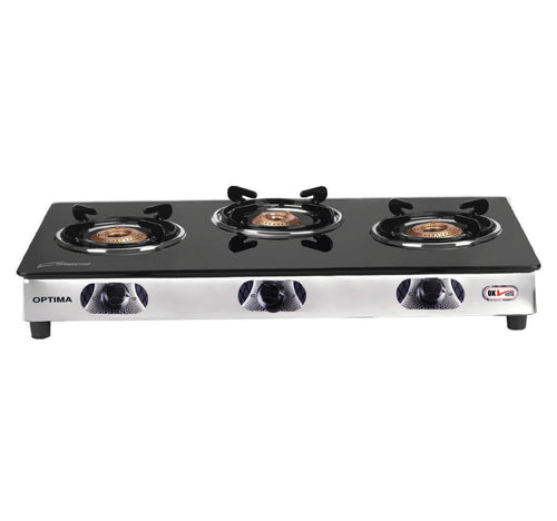 Optima Glass Top Gas Table GB40 3 Burner