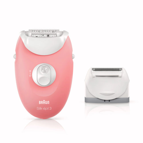 Braun Silk-Epil 3 Starter 3-in-1 Hair Removal Set For Legs and Body With Epilator SE 3-440
