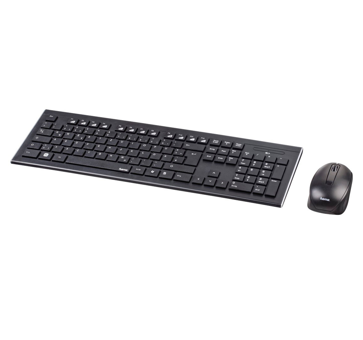 Hama Cortino Wireless QWERTY Keyboard/Mouse Set, D3182664