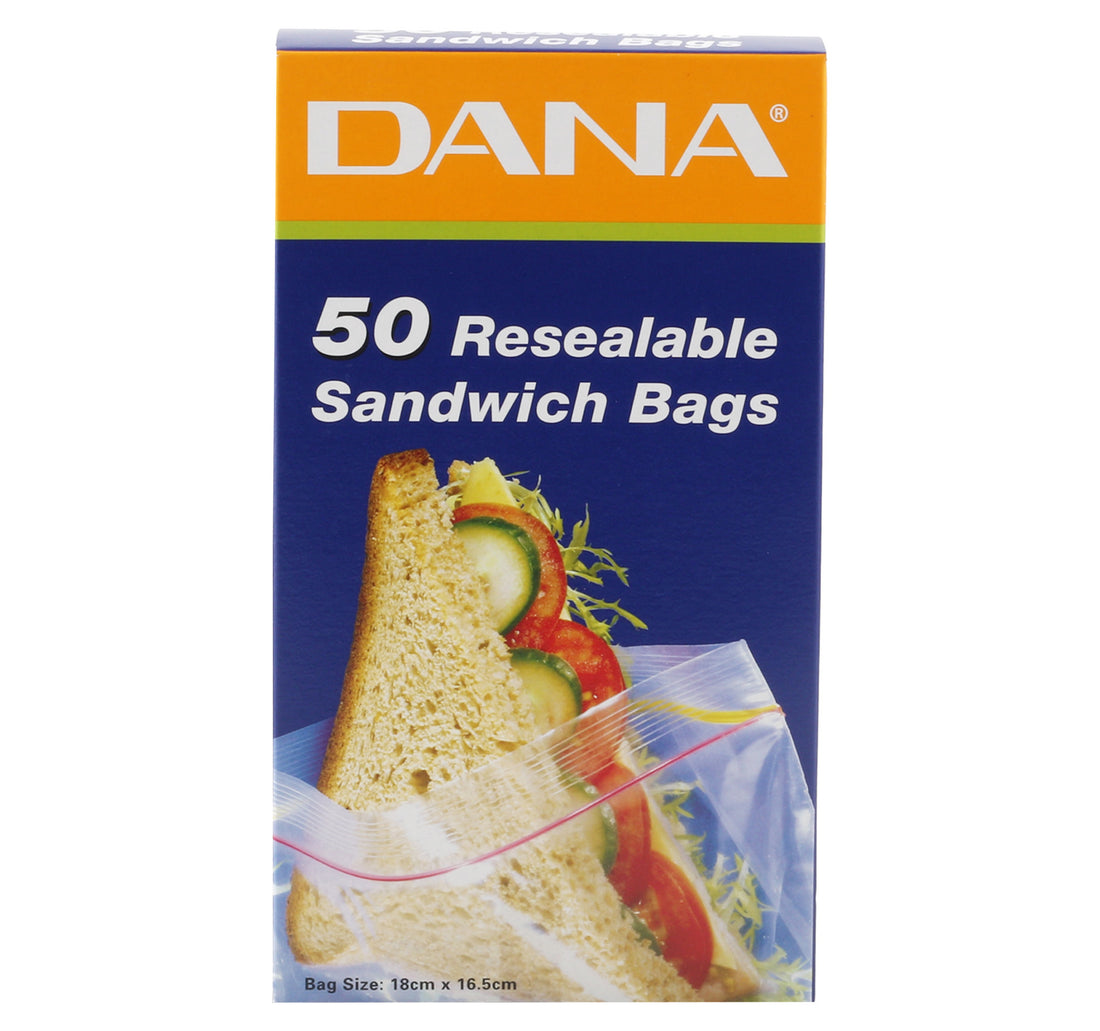 Dana Resealable Sandwich Bag Size 18 cm x 16.5 cm 50 pcs