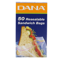 Dana Resealable Sandwich Bag Size 18 cm x 16.5 cm 50 pcs