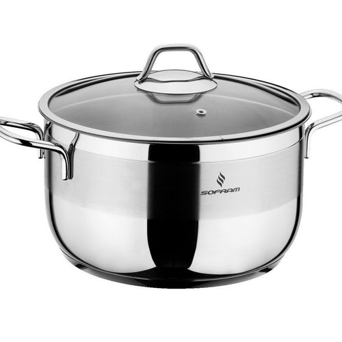 Sofram Stainless Steel Cooking Pot With Lid 22cm