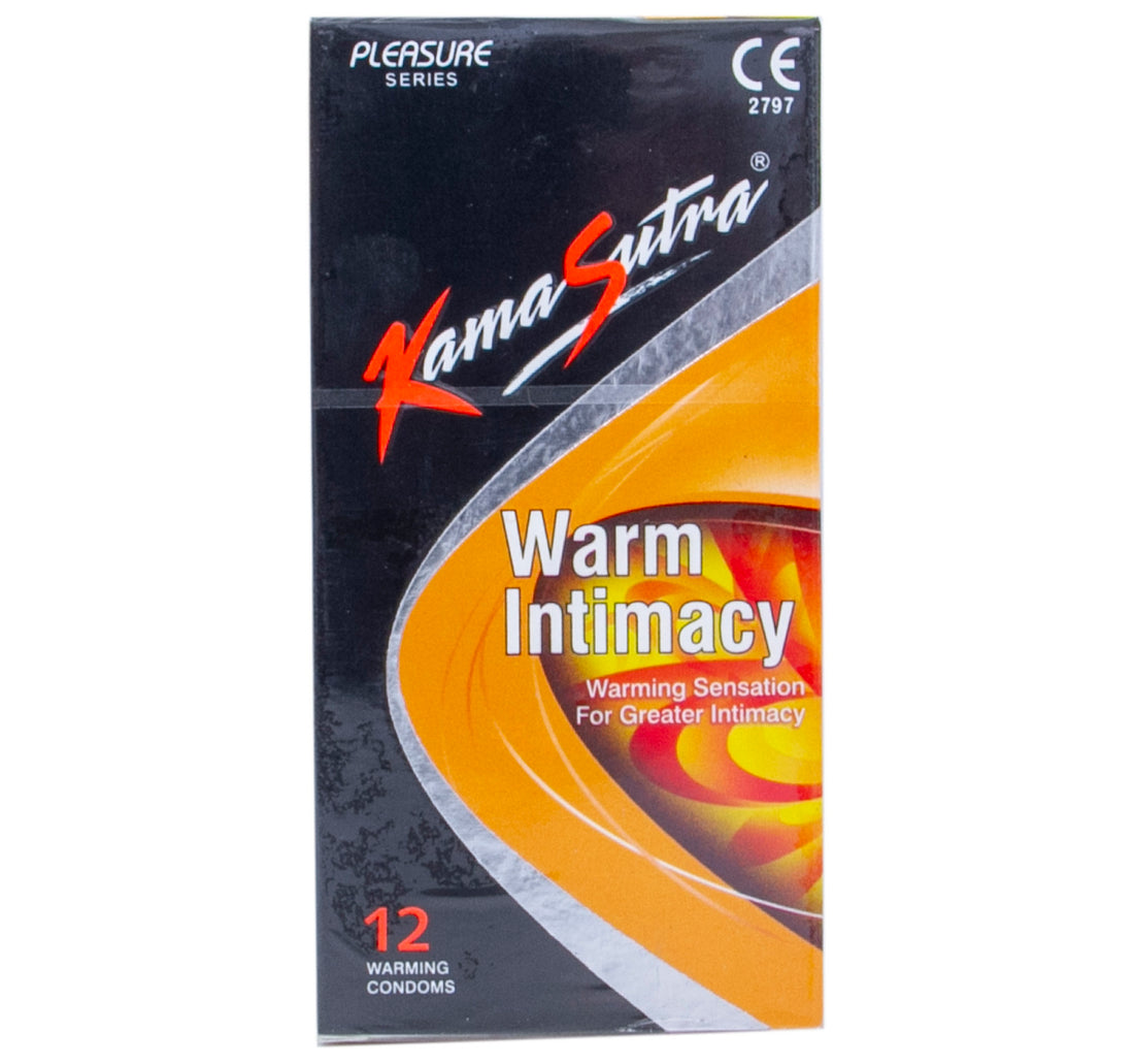 واقيات كاماسوترا الدافئة للعلاقة الحميمة، 12 قطعة